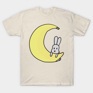 Rabbit Hugging Banana T-Shirt